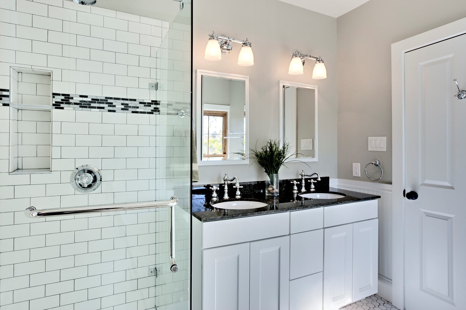 white look - bathroom renovations in Calgary