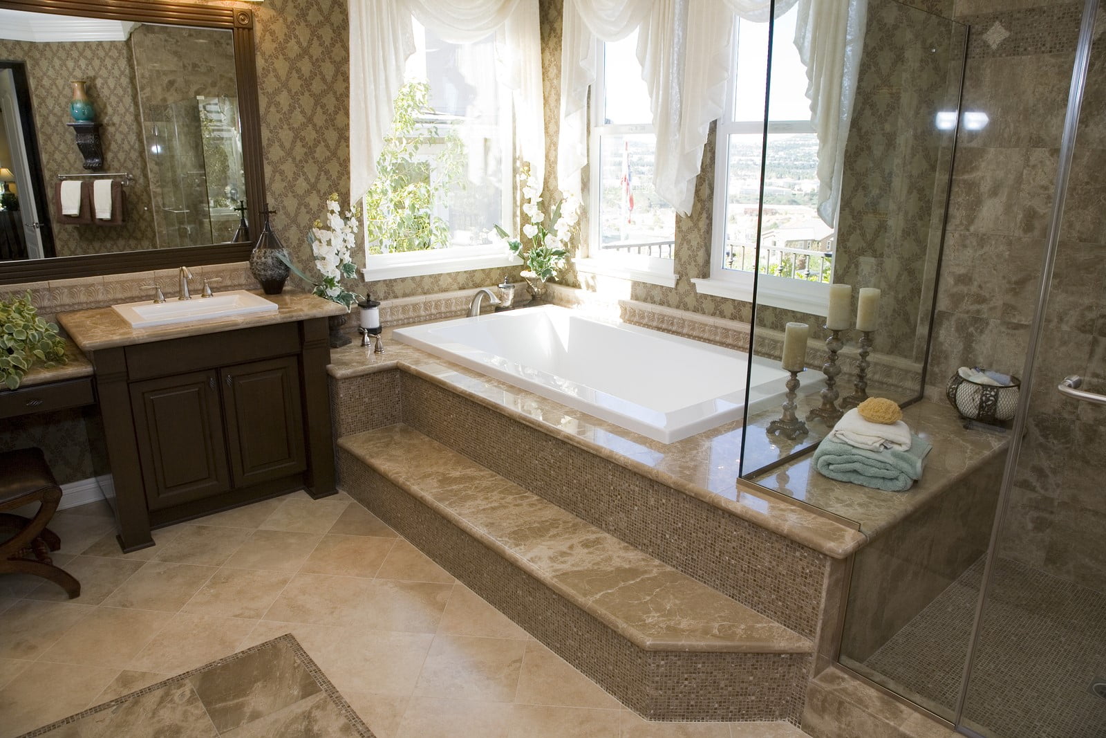 luxury bathroom renovation design ideas in Calgary