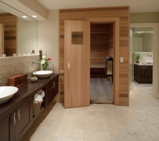 calgary bathroom reno with sauna photo