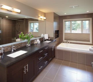 Calgary bathroom renovations - brown