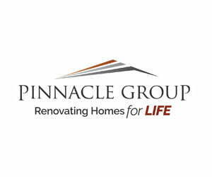 Logo Pinnacle Group Pinnacle Group Renovations Homes for Life Logo