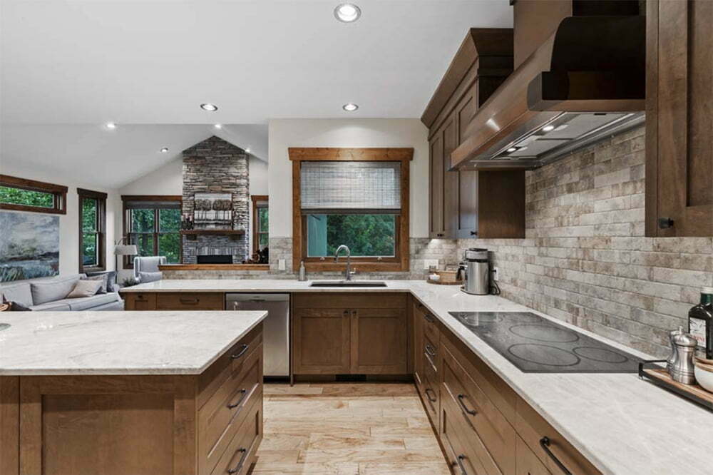 Transitional Contemporary Traditional Kitchen