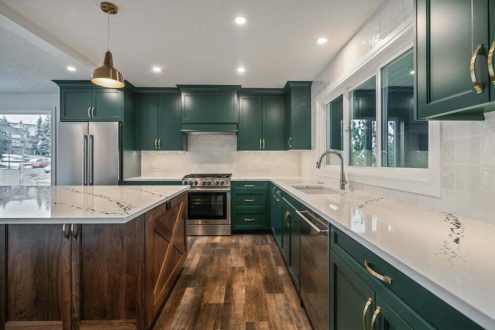 After Kitchen Counter Renovations Calgary