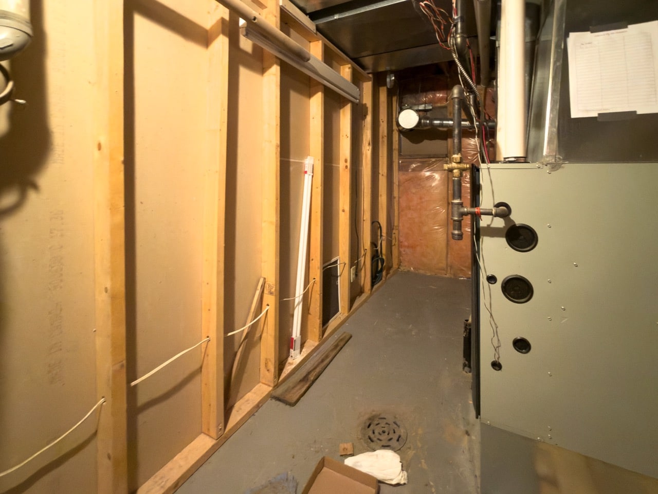 Priddis, Alberta Renovation Photo Gallery - 065 - Mechanical Room Before